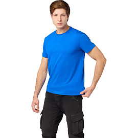 Футболка васильковая короткий рукав 100% хлопок (размер 60-62 (XXXL))