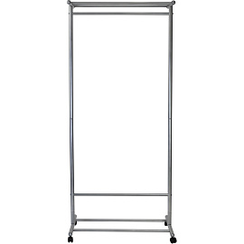 Вешалка напольная М 9 на 12 персон колесные опоры металлик