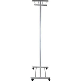 Вешалка напольная М 9 на 12 персон колесные опоры металлик
