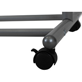 Вешалка напольная М 9 на 12 персон колесные опоры металлик