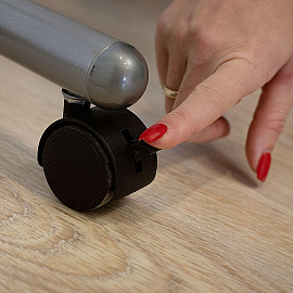 Вешалка напольная М 9 на 12 персон колесные опоры металлик