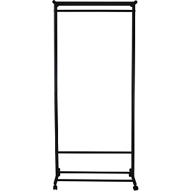 Вешалка напольная М 9 на 12 персон колесные опоры черная