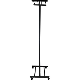 Вешалка напольная М 9 на 12 персон колесные опоры черная
