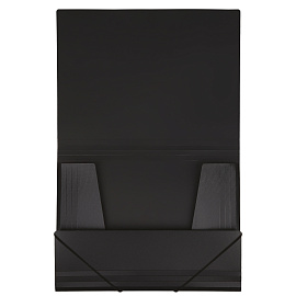 Папка на резинке СТАММ А4, 500мкм, пластик, черная