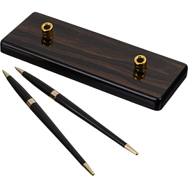 Набор настольный деревянный чёрное дерево (8 предметов)