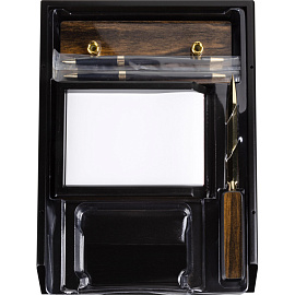 Набор настольный деревянный чёрное дерево (8 предметов)