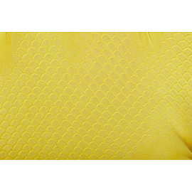 Перчатки латексные Эконом с хлопковым напылением жёлтые (размер 10, XL)