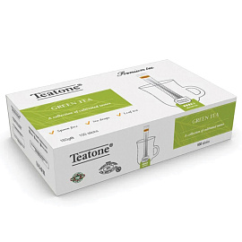 Чай зеленый Teatone Green Tea 100 стиков