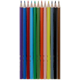Карандаши цветные Faber-Castell 12 цветов трехгранные с точилкой