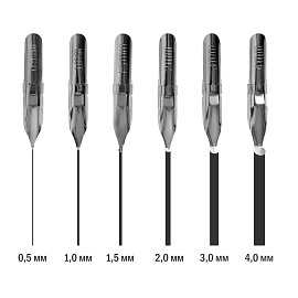 Держатель в комплекте с каллиграфическими перьями ArtSpace, круглые наконечники, 6шт фото Держатель в комплекте с каллиграфическими перьями ArtSpace, круглые наконечники, 6шт