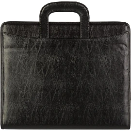 Сумка-папка деловая Алекс Навигатор из искусственной кожи черного цвета (108и)