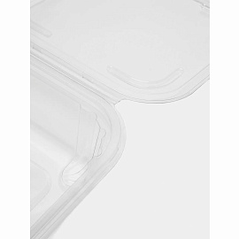 Контейнер одноразовый с крышкой ЮП-РКСП 165х170х53 мм 750 мл прозрачный (300 штук в упаковке)