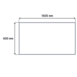 Стол прямой Riva (венге цаво, 1600х600х750 мм)