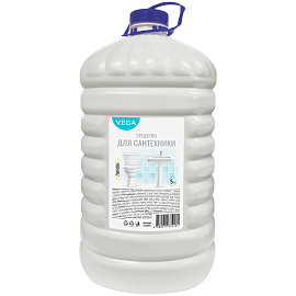 Чистящее средство для сантехники Vega "Лимон", гель, 5л фото Чистящее средство для сантехники Vega "Лимон", гель, 5л