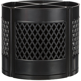 Подставка-органайзер для канцелярских принадлежностей Attache Квартет от 4 до 8 отделений черная 11x12.5x12.5 см вращающаяся