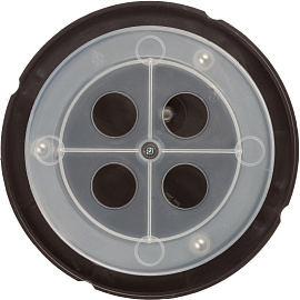 Подставка-органайзер для канцелярских принадлежностей Attache Квартет от 4 до 8 отделений черная 11x12.5x12.5 см вращающаяся