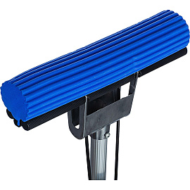 Губчатая швабра с отжимом ЭкоКоллекция 120x27 см телескопическая рукоятка 50-120 см