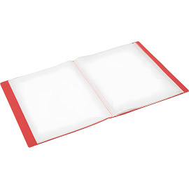 Папка файловая на 80 файлов Attache A4 35 мм красная (толщина обложки 0.6 мм)