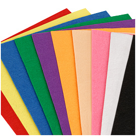 Фетр ArtSpace, А4, 10л., 10цв., 2мм, микс