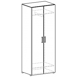 Гардероб Yalta (снежная патина, 800х450х1987 мм)