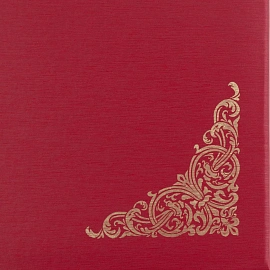 Папка адресная Поздравляем А4 бордовая