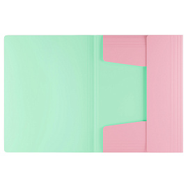 Папка на резинке Berlingo "Haze" А4, пластик, 600мкм, розовая, софт-тач