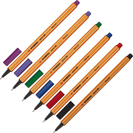 Набор линеров Stabilo Point 88/6 6 цветов (толщина линии 0.4 мм)