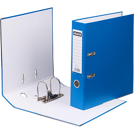 Папка-регистратор Attache 75 мм cиняя бумвинил/бумага с защитным уголком