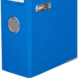 Папка-регистратор Attache 75 мм cиняя бумвинил/бумага с защитным уголком