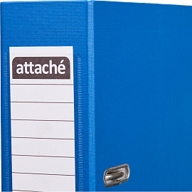Папка-регистратор Attache 75 мм cиняя бумвинил/бумага с защитным уголком