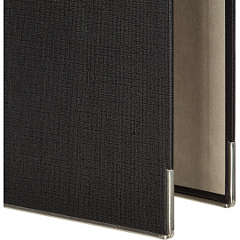 Папка-регистратор Attache 75 мм чёрная бумвинил/бумага с защитным уголком