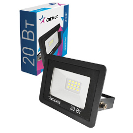 Прожектор светодиодный Космос 20 Вт 6500 К 1600 лм IP65 (K_PR5_LED_20)