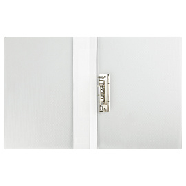 Папка с боковым зажимом СТАММ "Кристалл" А4, 17мм, 700мкм, пластик, бесцветная