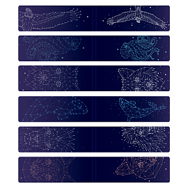 Закладки для книг МАГНИТНЫЕ, "GALAXY", набор 12 шт., 60x20 мм, BRAUBERG, 113171