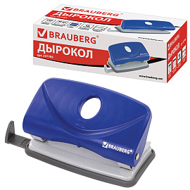 Дырокол BRAUBERG "Original", до 10 листов, синий, 227785 фото Дырокол BRAUBERG "Original", до 10 листов, синий, 227785