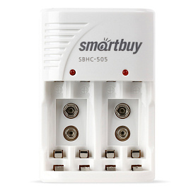 Зарядное устройство Smartbuy SBHC-505, AA, AAA, MN1604 (крона), без аккумуляторов