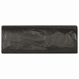 Мешки для мусора 30 л, черные, в рулоне 20 шт., ПНД 5 мкм, 47х55 см, ЛЮБАША эконом, 605329