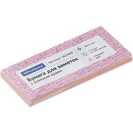 Самоклеящийся блок OfficeSpace, 38*51мм, 3 блока по 100л., розовый фото Самоклеящийся блок OfficeSpace, 38*51мм, 3 блока по 100л., розовый