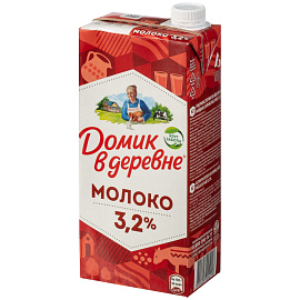 Молоко Домик в деревне ультрапастеризованное 3.2% 925 мл