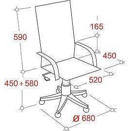 Кресло для руководителя Бюрократ Dominus коричневое (экокожа/ткань, металл) фото Кресло для руководителя Бюрократ Dominus коричневое (экокожа/ткань, металл)