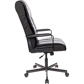 Кресло для руководителя Easy Chair 562 TR чёрное (рециклированная кожа, металл)