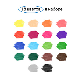 Фломастеры Гамма "Классические", 18цв., смываемые, картон. упак., европодвес фото Фломастеры Гамма "Классические", 18цв., смываемые, картон. упак., европодвес