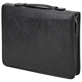 Папка деловая Alliance из искусственная кожа черного цвета (8-013)