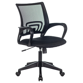 Кресло CH-695N/BLACK, с подлокотниками, сетка, черное