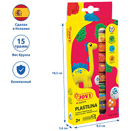 Пластилин на растительной основе Jovi 10 цветов 150 г фото Пластилин на растительной основе Jovi 10 цветов 150 г