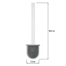 Ерш для унитаза силиконовый OfficeClean Professional (плоский) напольный / настенный с креплением фото Ерш для унитаза силиконовый OfficeClean Professional (плоский) напольный / настенный с креплением