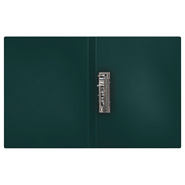 Папка с боковым зажимом СТАММ "Герб" А4, 17мм, 700мкм, пластик, изумруд