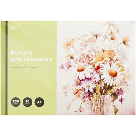 Папка для акварели, 10л., А4 BG "Полевые цветы", 200г/м2 фото Папка для акварели, 10л., А4 BG "Полевые цветы", 200г/м2