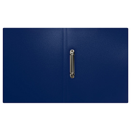 Папка на 2 кольцах СТАММ "Диагональ" А4, 25мм, 700мкм, пластик, сапфир фото Папка на 2 кольцах СТАММ "Диагональ" А4, 25мм, 700мкм, пластик, сапфир