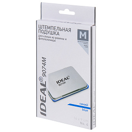 Штемпельная подушка TRODAT IDEAL, 160х90 мм, металлический корпус, синяя, 9074Мс, 153127 фото Штемпельная подушка TRODAT IDEAL, 160х90 мм, металлический корпус, синяя, 9074Мс, 153127